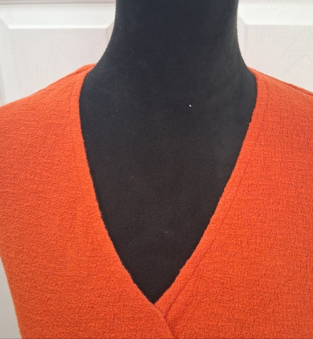 Madewell Texture & Thread Faux Wrap Tie  Top   Size XS - Picture 3 of 8